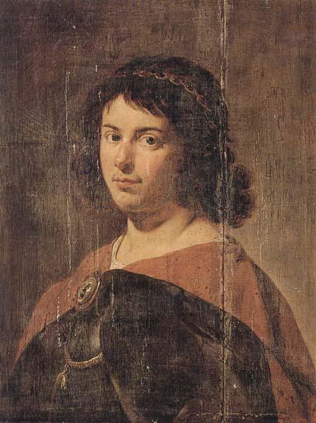 Jan van Bijlert Portait of a young man,half-length,wearing a breastplate and brooch,wearing a breastplate and brooch with the head of medusa,and the order of the gold France oil painting art